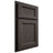 Shiloh Cabinetry Partial Overlay Greensboro White Oak Plain Cut Creekside Door