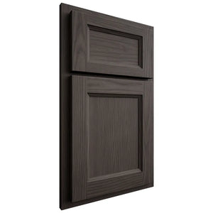 Shiloh Cabinetry Partial Overlay Greensboro White Oak Plain Cut Creekside Door