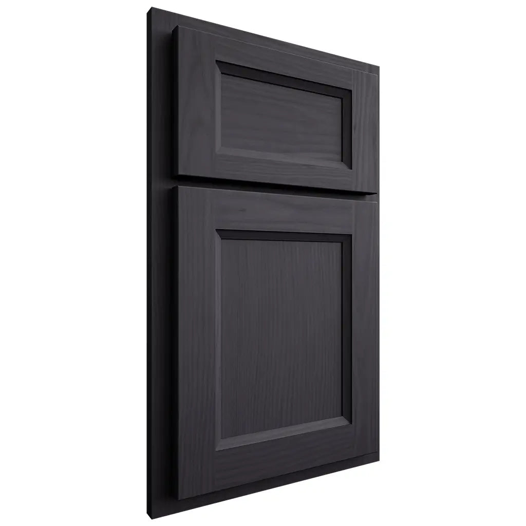 Shiloh Cabinetry Partial Overlay Greensboro White Oak Plain Cut Harbor Door