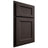 Shiloh Cabinetry Partial Overlay Greensboro White Oak Plain Cut Morel Door