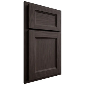 Shiloh Cabinetry Partial Overlay Greensboro White Oak Plain Cut Morel Door