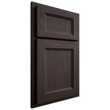 Shiloh Cabinetry Partial Overlay Greensboro White Oak Plain Cut Morel Door