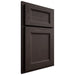 Shiloh Cabinetry Partial Overlay Greensboro White Oak Plain Cut Morel Door
