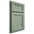 Shiloh Cabinetry Partial Overlay Greensboro White Oak Plain Cut Moss Door