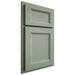 Shiloh Cabinetry Partial Overlay Greensboro White Oak Plain Cut Moss Door