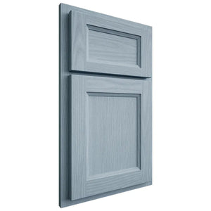 Shiloh Cabinetry Partial Overlay Greensboro White Oak Plain Cut Sky Door