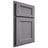 Shiloh Cabinetry Partial Overlay Greensboro White Oak Plain Cut Sterling Door