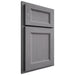 Shiloh Cabinetry Partial Overlay Greensboro White Oak Plain Cut Sterling Door