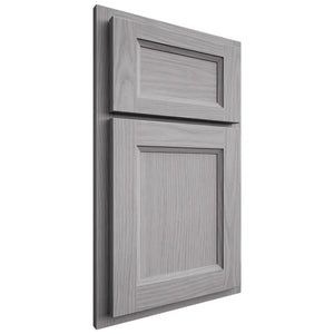 Shiloh Cabinetry Partial Overlay Greensboro White Oak Plain Cut Stratus Door