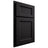 Shiloh Cabinetry Partial Overlay Greensboro White Oak Quarter Sawn Espresso Door