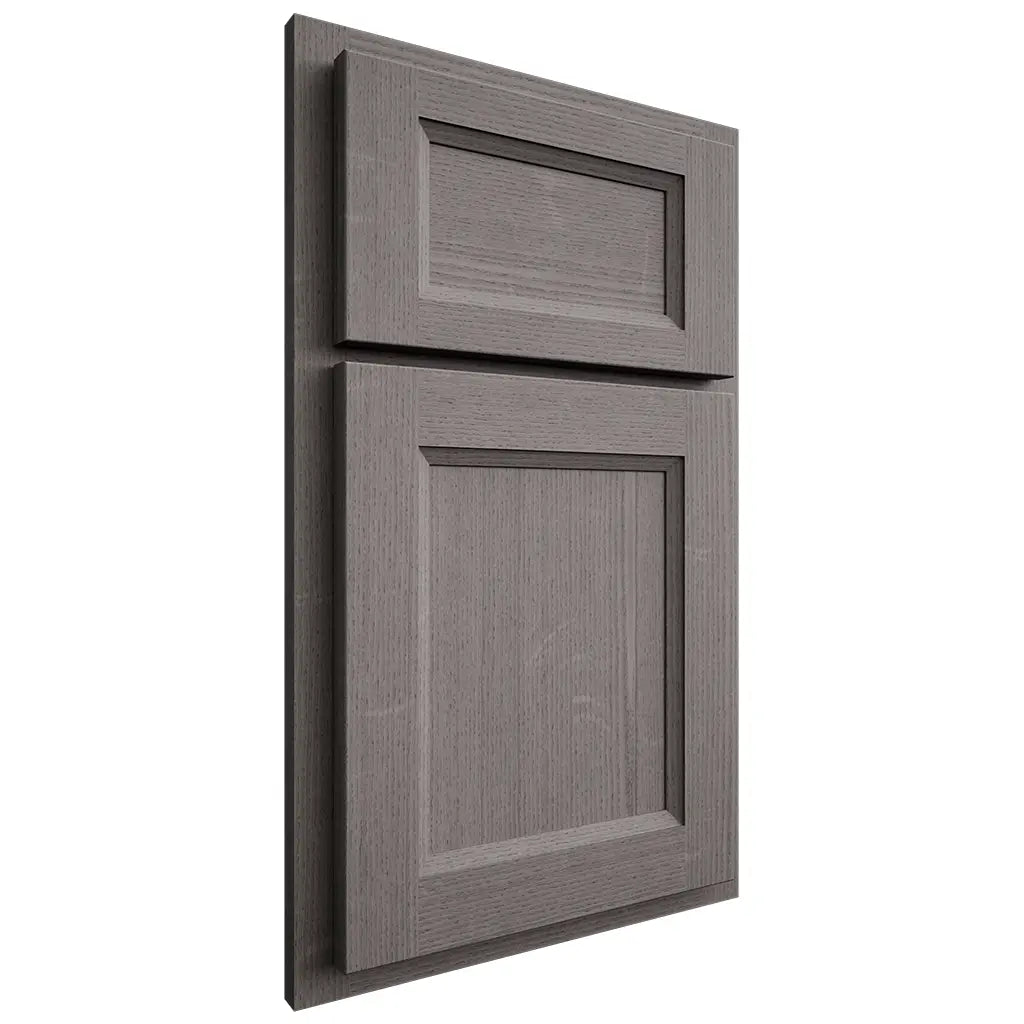Shiloh Cabinetry Partial Overlay Greensboro White Oak Quarter Sawn Flagstone Door