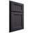 Shiloh Cabinetry Partial Overlay Greensboro White Oak Quarter Sawn Harbor Door
