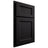 Shiloh Cabinetry Partial Overlay Greensboro White Oak Quarter Sawn Ink Door