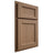 Shiloh Cabinetry Partial Overlay Greensboro White Oak Quarter Sawn Medium Door