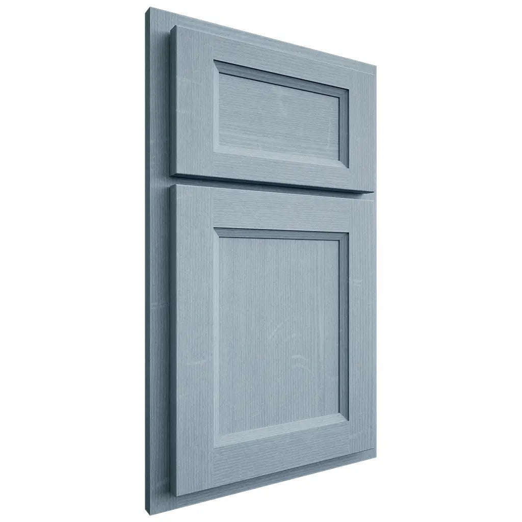 Shiloh Cabinetry Partial Overlay Greensboro White Oak Quarter Sawn Sky Door