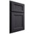 Shiloh Cabinetry Partial Overlay Greensboro White Oak Rift Cut Harbor Door