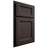 Shiloh Cabinetry Partial Overlay Greensboro White Oak Rift Cut Morel Door