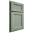 Shiloh Cabinetry Partial Overlay Greensboro White Oak Rift Cut Moss Door
