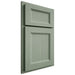 Shiloh Cabinetry Partial Overlay Greensboro White Oak Rift Cut Moss Door