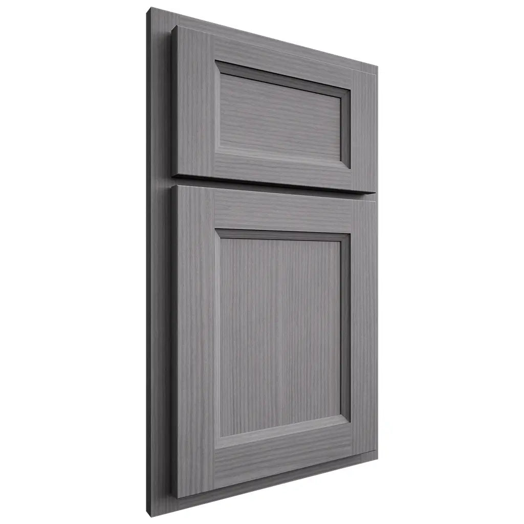 Shiloh Cabinetry Partial Overlay Greensboro White Oak Rift Cut Sterling Door