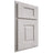Shiloh Cabinetry Partial Overlay Hamlin Alder Plain Cut Cotton Door
