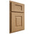 Shiloh Cabinetry Partial Overlay Hamlin Alder Plain Cut Natural Door