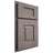 Shiloh Cabinetry Partial Overlay Hamlin Alder Plain Cut Stonehenge Door