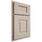 Shiloh Cabinetry Partial Overlay Hamlin Alder Plain Cut White Sands Door