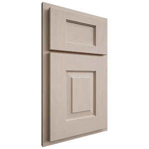 Shiloh Cabinetry Partial Overlay Hamlin Alder Plain Cut White Sands Door