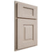 Shiloh Cabinetry Partial Overlay Hamlin Alder Plain Cut White Sands Door