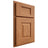 Shiloh Cabinetry Partial Overlay Hamlin Cherry Plain Cut Medium Door