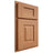 Shiloh Cabinetry Partial Overlay Hamlin Cherry Plain Cut Natural Door