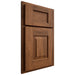 Shiloh Cabinetry Partial Overlay Hamlin Hickory Plain Cut Burnt Sugar Door