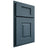 Shiloh Cabinetry Partial Overlay Hamlin Hickory Plain Cut Hudson Door