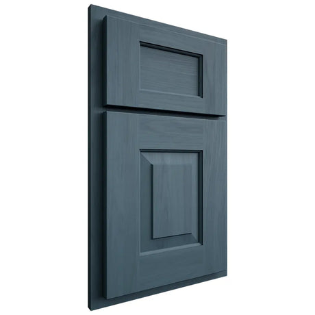 Shiloh Cabinetry Partial Overlay Hamlin Hickory Plain Cut Hudson Door