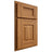 Shiloh Cabinetry Partial Overlay Hamlin Hickory Plain Cut Medium Door