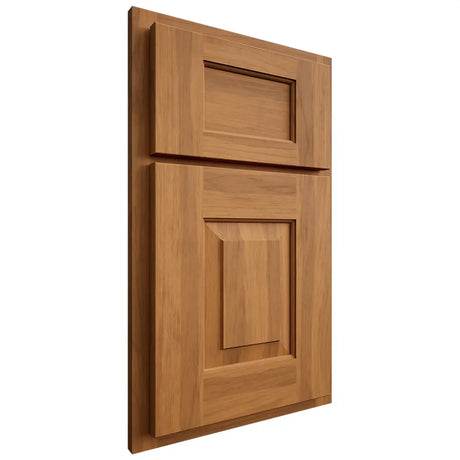 Shiloh Cabinetry Partial Overlay Hamlin Hickory Plain Cut Medium Door
