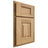 Shiloh Cabinetry Partial Overlay Hamlin Hickory Plain Cut Natural Door