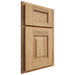 Shiloh Cabinetry Partial Overlay Hamlin Hickory Plain Cut Natural Door