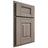 Shiloh Cabinetry Partial Overlay Hamlin Hickory Plain Cut Sterling Door