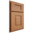 Shiloh Cabinetry Partial Overlay Hamlin Maple Plain Cut Cashmere Door