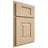Shiloh Cabinetry Partial Overlay Hamlin Maple Plain Cut Natural Door