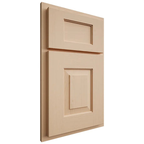 Shiloh Cabinetry Partial Overlay Hamlin Maple Plain Cut Natural Door