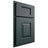 Shiloh Cabinetry Partial Overlay Hamlin Paintable Billiard Green Door