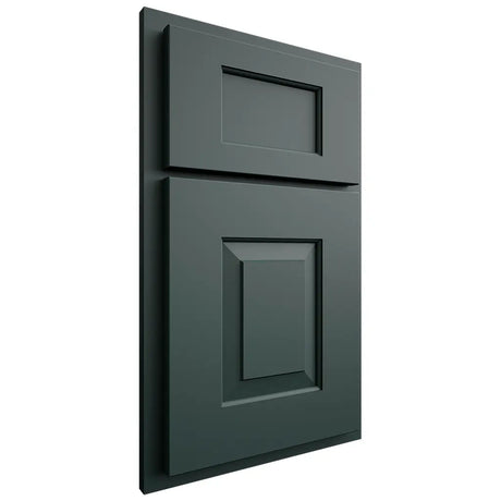 Shiloh Cabinetry Partial Overlay Hamlin Paintable Billiard Green Door