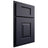 Shiloh Cabinetry Partial Overlay Hamlin Paintable Hale Navy Door