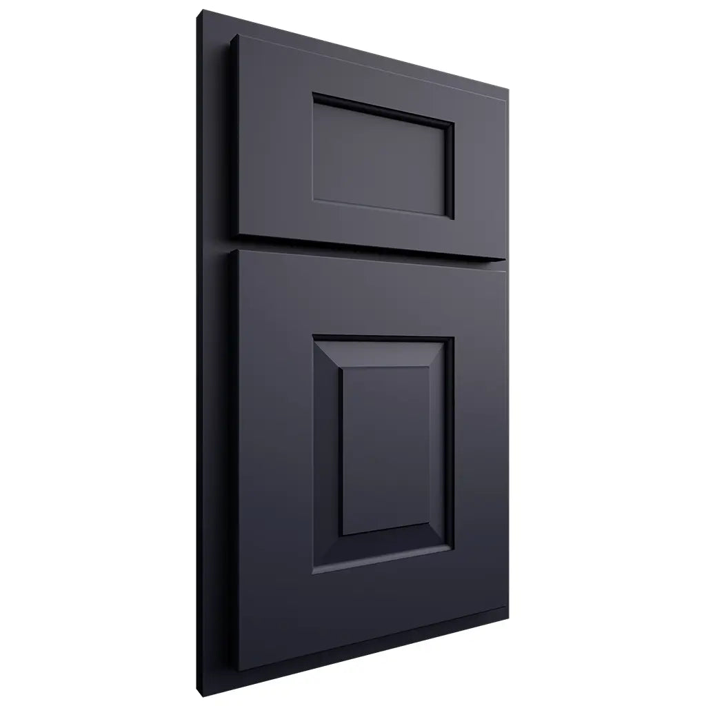 Shiloh Cabinetry Partial Overlay Hamlin Paintable Hale Navy Door