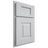 Shiloh Cabinetry Partial Overlay Hamlin Paintable Niebla Azul Door