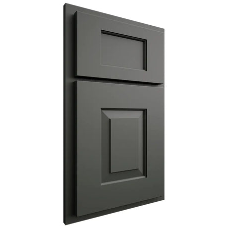 Shiloh Cabinetry Partial Overlay Hamlin Paintable Pewter Green Door