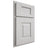 Shiloh Cabinetry Partial Overlay Hamlin Paintable Repose Gray Door